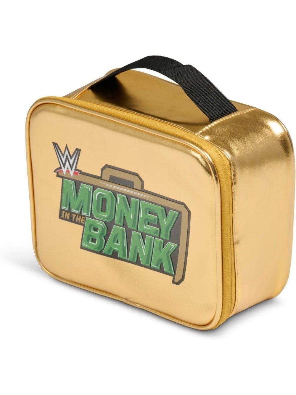 Gold Slim Lunchbox for 3 Cans, Perfect for WWE Fans, Portable & Stylish